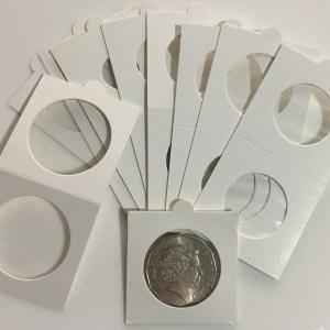 IHC ~ COIN HOLDER - 50 NOS. - SIZE NO. 4 ( 27.5 MM ) - GOOD QUALITY HOLDERS