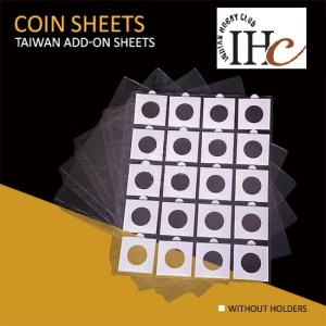 Ihc ~ Coin Holder Sheets ( PACK OF 10 SHEETS ) ~ 2"X 2"~ WORLD CLASS QUALITY ( WITHOUT COIN HOLDER )