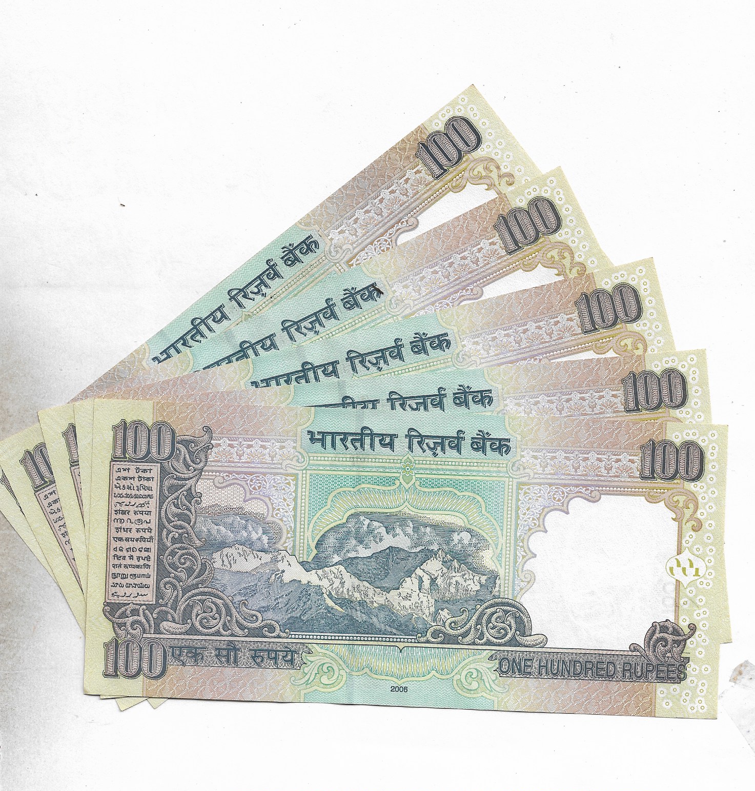 100 RUPEE ~ Y.V.REDDY, 2006 “R” INSET ~ UNC RARE NOTE ~ A-81 – Indian ...