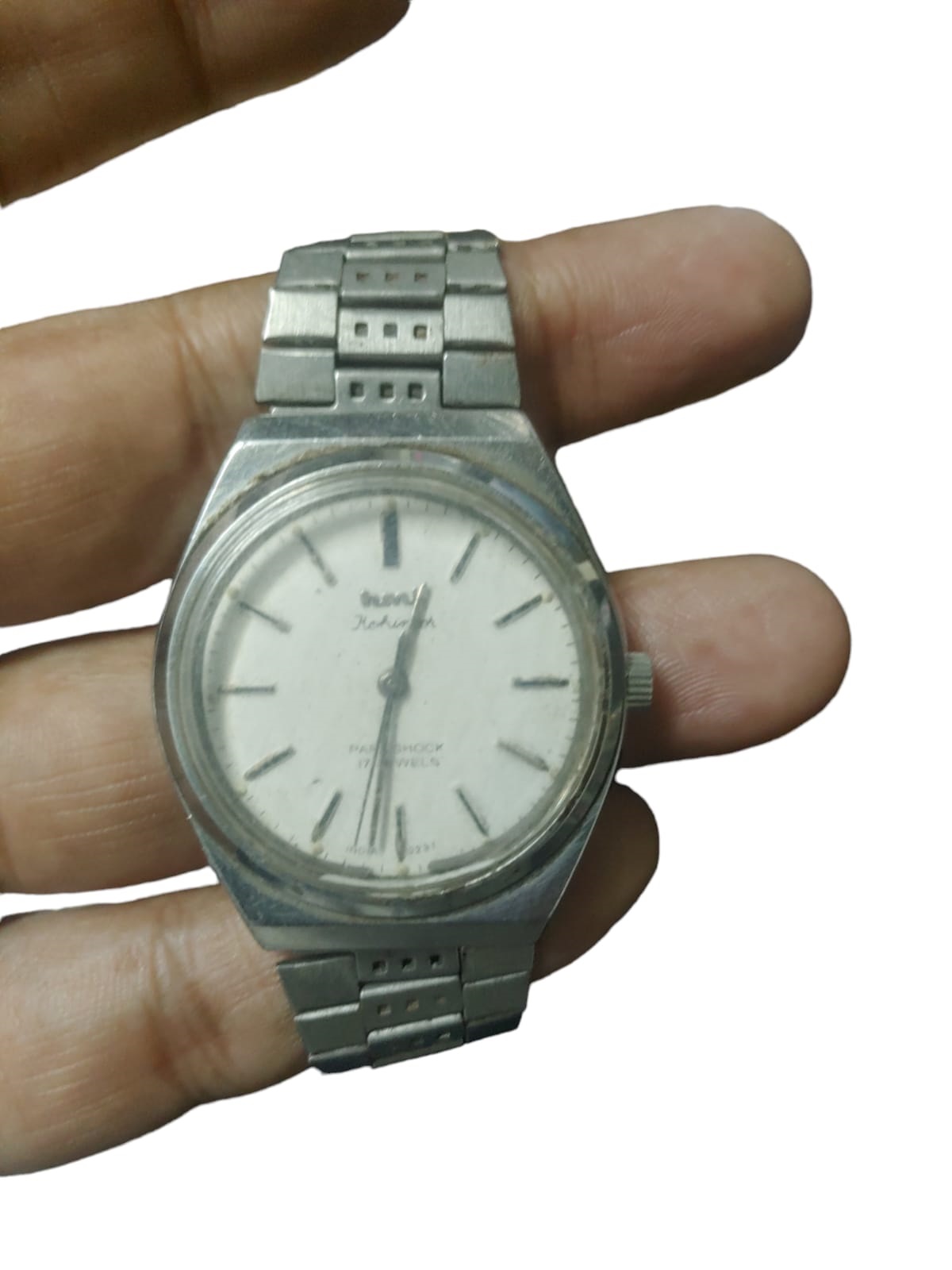 VINTAGE WATCH KOHINOOR 17 JEWELS AUTOMATIC WORKING  WITH ORIGINAL CHAIN MEN S-8/3