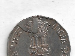 2 RUPEE ~ ERROR ( EXTRA METAL ) WATER FOR LIFE, 1994, KOLKATA MINT ~ RARE COIN ~ N-12