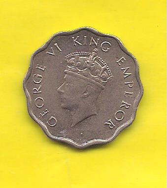 GEORGE VI ~ 1 ANNA ~ 1939, BOMBAY MINT ~ CO-NICKEL ~ UNC RARE COIN ~ F ...